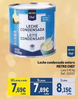 Oferta de Chef - Leche Condensada Entera por 8,15€ en Makro