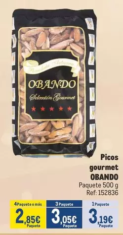 Oferta de Obando - Picos Gourmet por 3,19€ en Makro