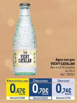 Oferta de Vichy Catalán - Agua Con Gas por 0,74€ en Makro