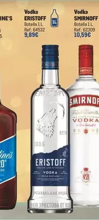 Oferta de Eristoff - Vodka por 10,59€ en Makro