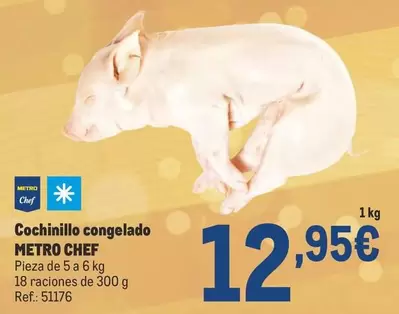 Oferta de Chef - Cochinillo Congelado por 12,95€ en Makro