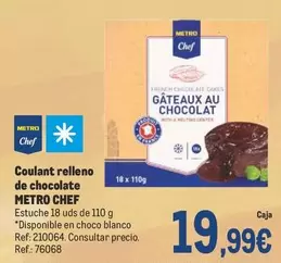 Oferta de Chef - Coulant Relleno De Chocolate por 19,99€ en Makro