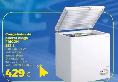 Oferta de Congelador De Puerta Ciega 232 L por 429€ en Makro