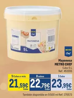 Oferta de Chef - Mayonesa por 23,99€ en Makro