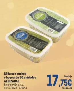 Oferta de Gilda - Gilda Con Anchoa O Boquerón 30 Unidades por 17,75€ en Makro