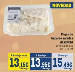 Oferta de Migas De Bacalao Saladas por 15,49€ en Makro