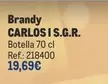 Oferta de Carlos I - Brandy S.g.r. por 19,69€ en Makro