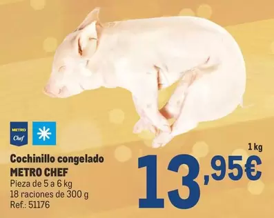 Oferta de Chef - Cochinillo Congelado por 13,95€ en Makro