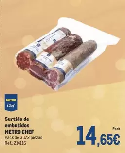 Oferta de Chef - Surtido De Embutidos por 14,65€ en Makro