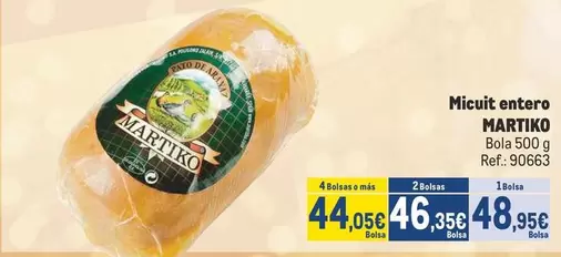 Oferta de Martiko - Micuit Entero por 46,35€ en Makro