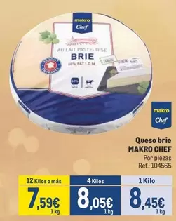 Oferta de Makro - Queso Brie por 8,45€ en Makro