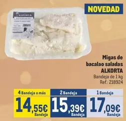 Oferta de Migas De Bacalao Saladas por 17,09€ en Makro