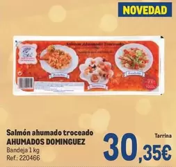 Oferta de Ahumados Domínguez - Salmón Ahumado Troceado por 30,35€ en Makro