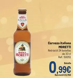 Oferta de Moretti - Cerveza Italiana por 0,99€ en Makro