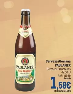 Oferta de Paulaner - Cerveza Alemana por 1,58€ en Makro