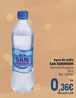 Oferta de San - Agua De Seltz por 0,36€ en Makro