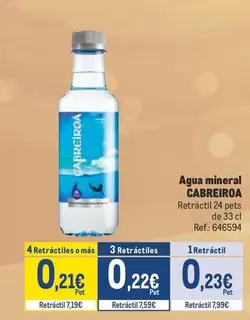 Oferta de Cabreiroa - Agua Mineral por 0,23€ en Makro