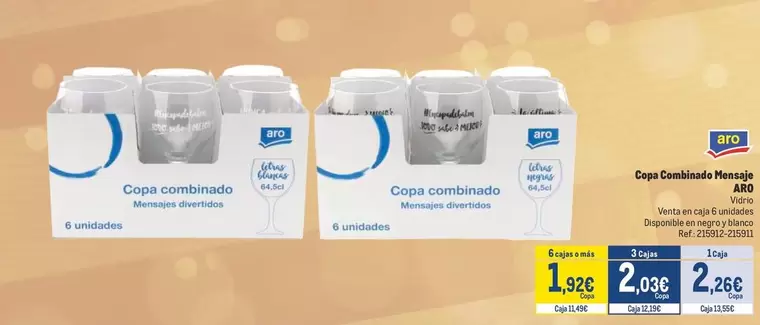 Oferta de Eroski - Copa Combinado por 1,92€ en Makro