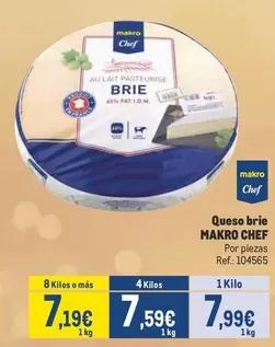 Oferta de Makro - Queso Brie por 7,99€ en Makro