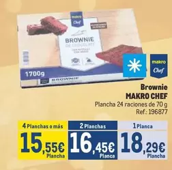 Oferta de Chef - Brownie por 18,29€ en Makro