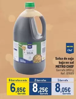 Oferta de Chef - Salsa De Soja Baja En Sal por 8,05€ en Makro