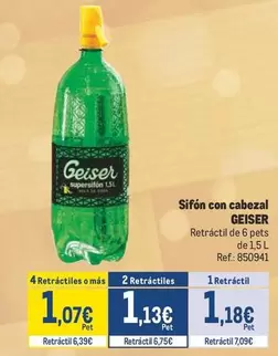 Oferta de Geiser - Sifon Con Cabezal por 1,18€ en Makro