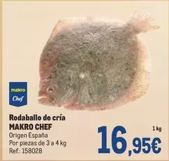 Oferta de Makro - Rodaballo De Cria por 16,95€ en Makro