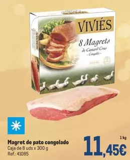 Oferta de Pato - Magret De  Congelado por 11,45€ en Makro