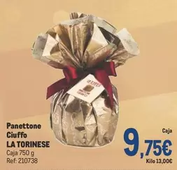 Oferta de Panettone Ciuffo por 9,75€ en Makro