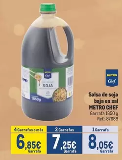 Oferta de Chef - Salsa De Soja Baja En Sal por 8,05€ en Makro