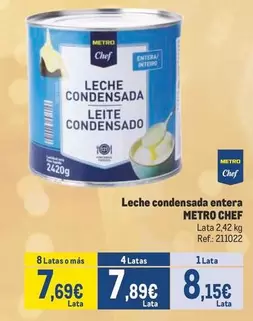 Oferta de Chef - Leche Condensada Entera por 8,15€ en Makro