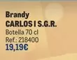 Oferta de Carlos - Brandy  I S.g.r. por 19,19€ en Makro