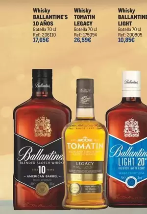 Oferta de Ballantine's - Whisky por 17,65€ en Makro