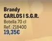 Oferta de Carlos I - Brandy S.g.r. por 19,35€ en Makro