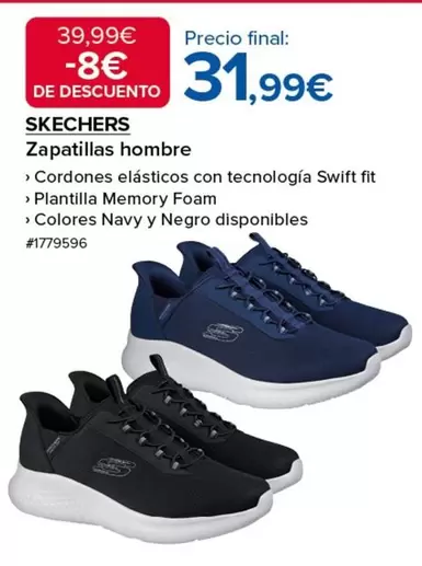 Oferta de Skechers - Zapatillas Hombre por 31,99€ en Costco