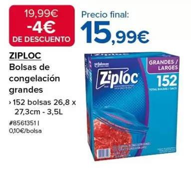 Oferta de Total - Bolsas De Congelación Grandes por 15,99€ en Costco