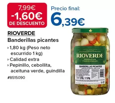 Oferta de Rioverde - Banderillas Picantes por 6,39€ en Costco