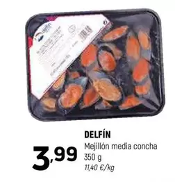 Oferta de Delfín - Mejillon Media Concha por 3,99€ en Coviran