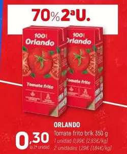 Oferta de Orlando - Tomate Frito por 0,99€ en Coviran