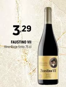 Oferta de Faustino VII - Vino Rioja Tinto por 3,29€ en Coviran