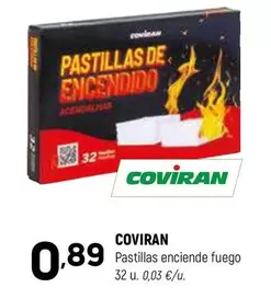 Oferta de Coviran - Pastillas Enciende Fuego por 0,89€ en Coviran