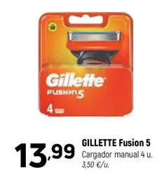 Oferta de Gillette - Fusion 5 por 13,99€ en Coviran