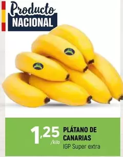 Oferta de Plátano De Canarias por 1,25€ en Coviran