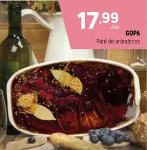 Oferta de Gopa Pate De Arandanos por 17,99€ en Coviran