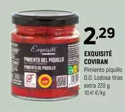 Oferta de Coviran - Pimienta Piquillo D.o. Lodosa Tiras Extra por 2,29€ en Coviran