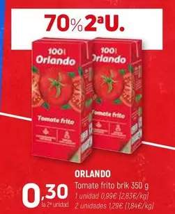 Oferta de Orlando - Tomate Frito por 0,99€ en Coviran