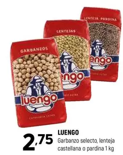 Oferta de Luengo - Garbanzo Selecto por 2,75€ en Coviran