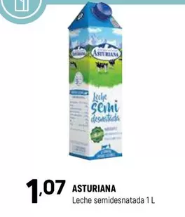 Oferta de La Asturiana - Leche Semidesnatada por 1,07€ en Coviran