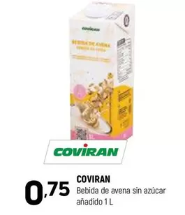 Oferta de Coviran - Bebida De Avena Sin Azucar Anadido por 0,75€ en Coviran