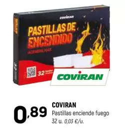 Oferta de Coviran - Pastillas Enciende Fuego por 0,89€ en Coviran